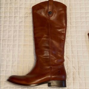Frye Womens Melissa Button Lug Tall Knee High Boot